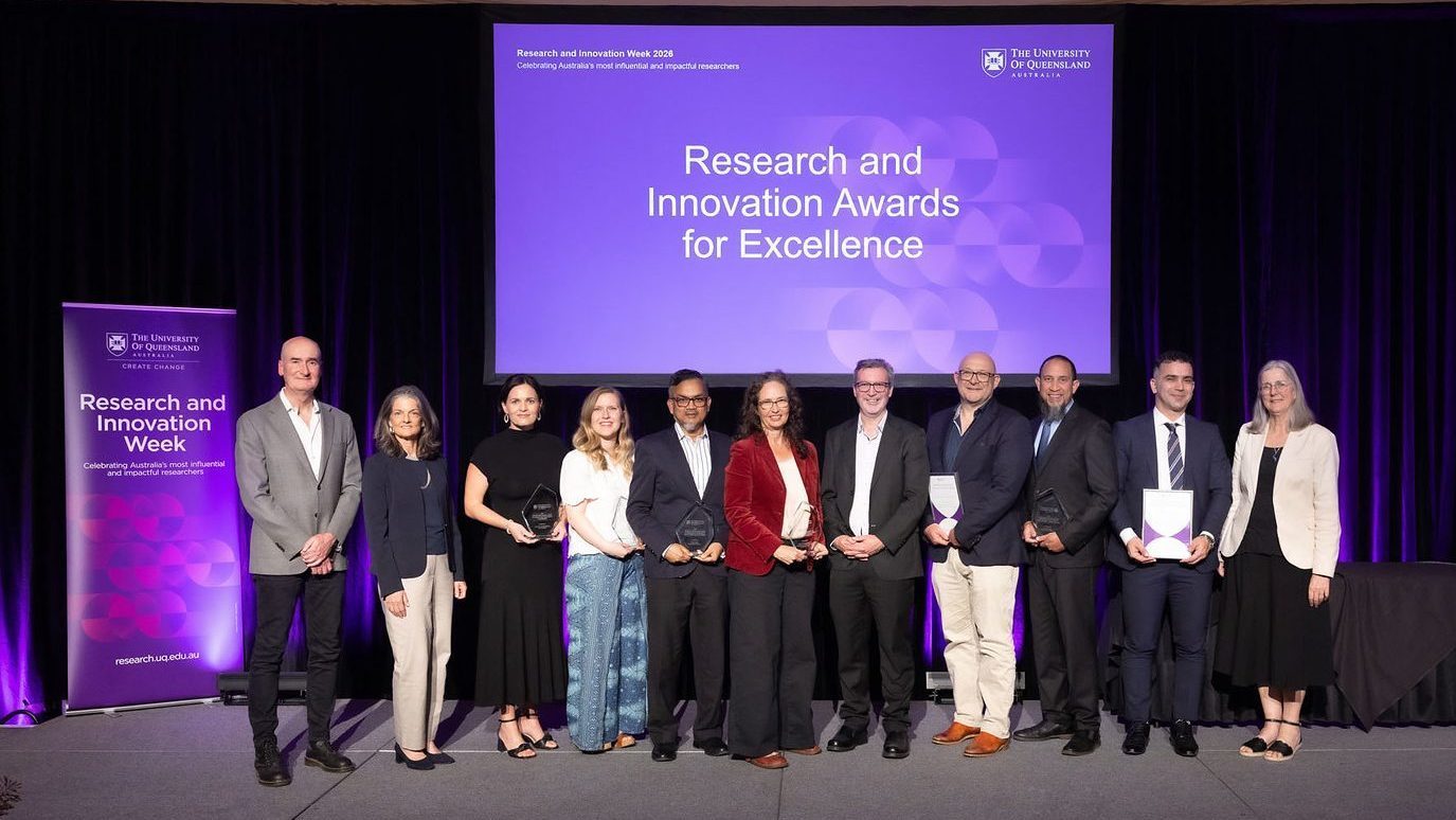 UQ Award Recognises Excellence in HDR Industry Engagement